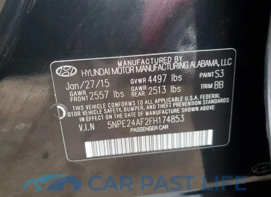 5NPE24AF2FH174853# 12