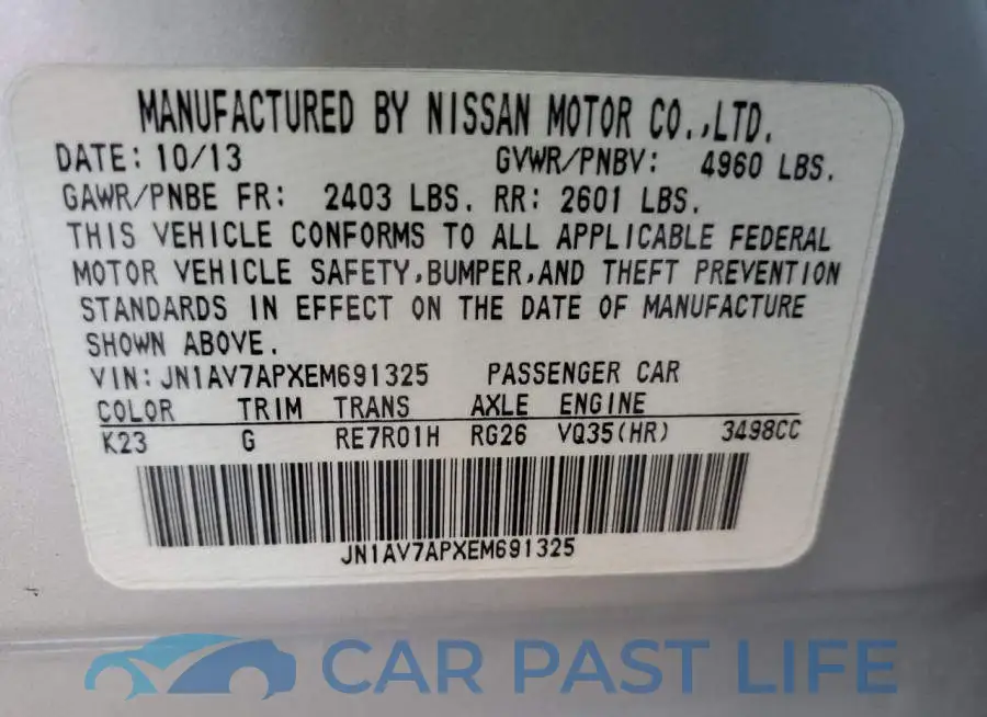 JN1AV7APXEM691325# 12