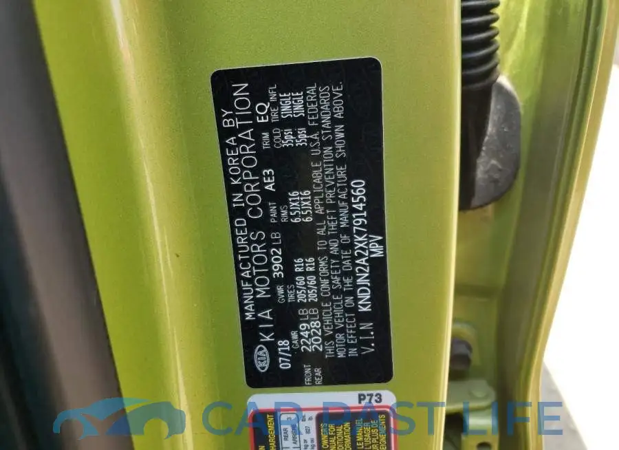 KNDJN2A2XK7914560# 12