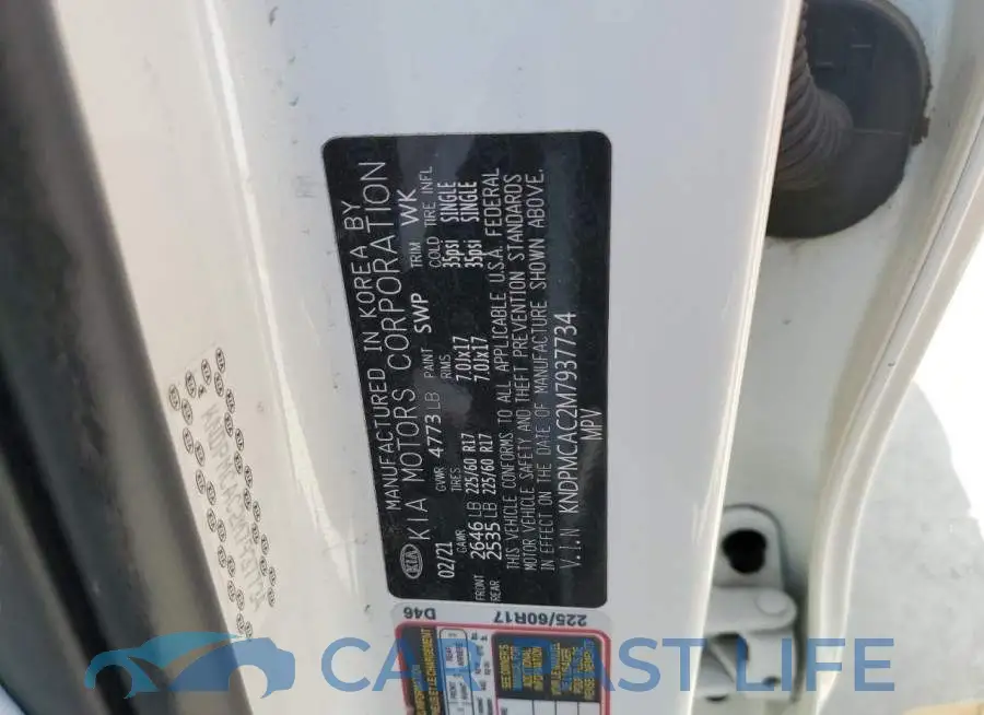 KNDPMCAC2M7937734# 12