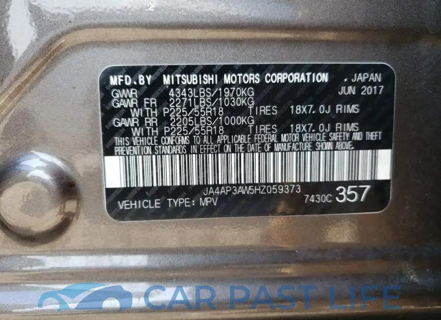 JA4AP3AW5HZ059373# 13