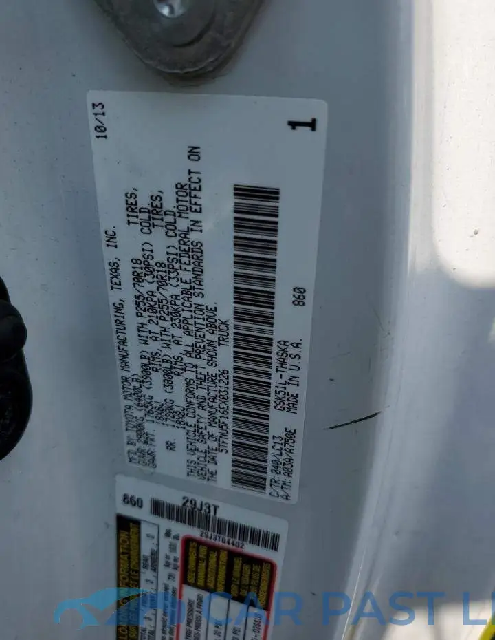 5TFNU5F16EX031226# 12