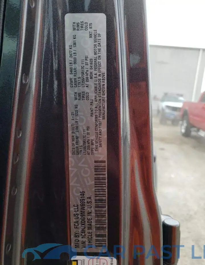 1C4HJXDG9MW699146# 12
