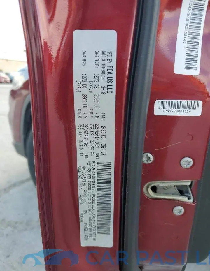 1C4PJMLB0KD169446# 12
