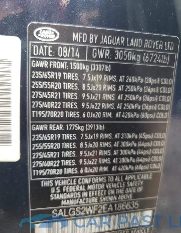 SALGS2WF2EA186635# 14