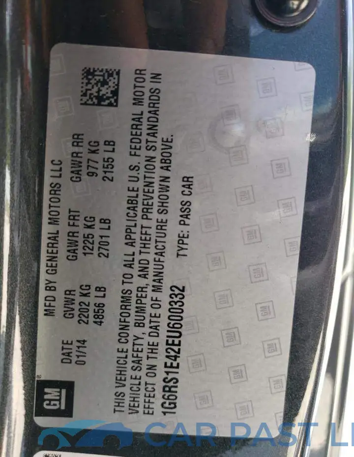 1G6RS1E42EU600332# 13