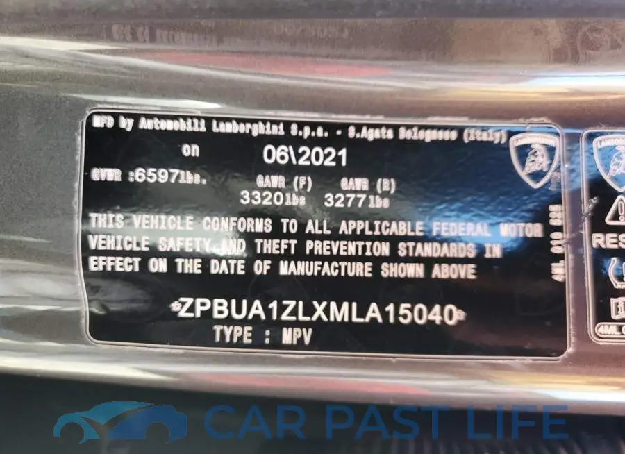 ZPBUA1ZLXMLA15040# 13