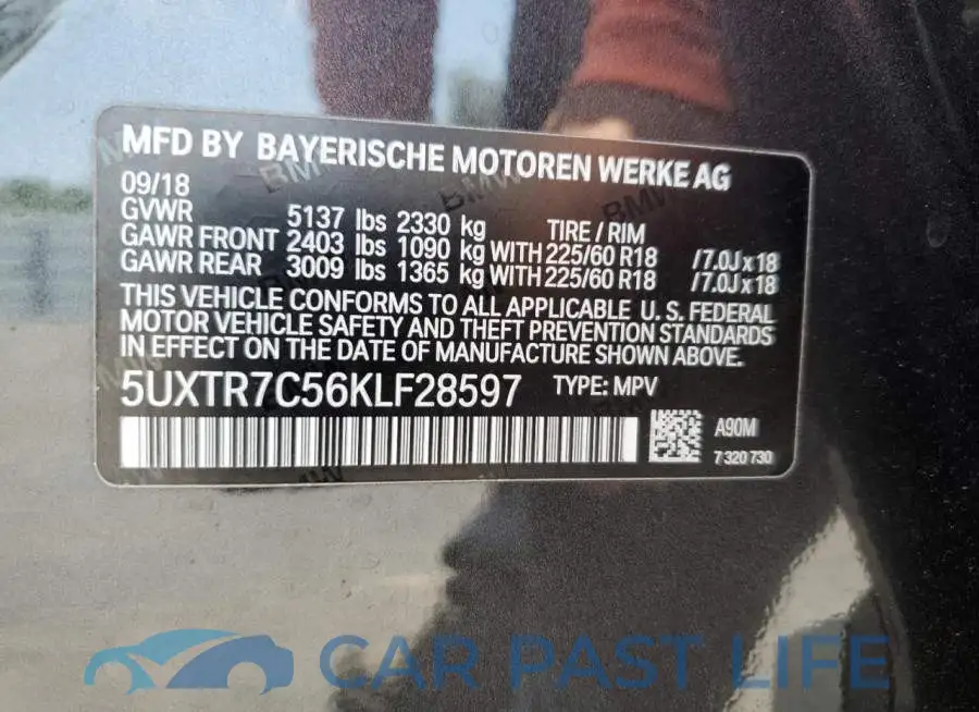 5UXTR7C56KLF28597# 14