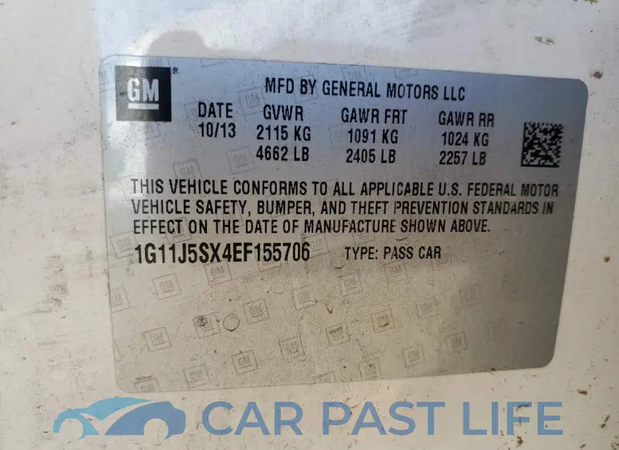 1G11J5SX4EF155706# 13