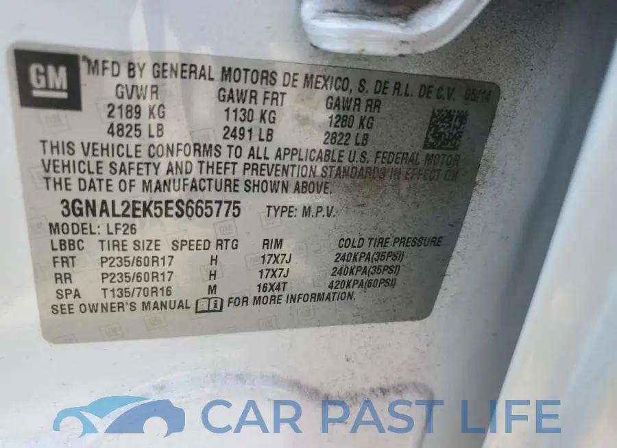 3GNAL2EK5ES665775# 13