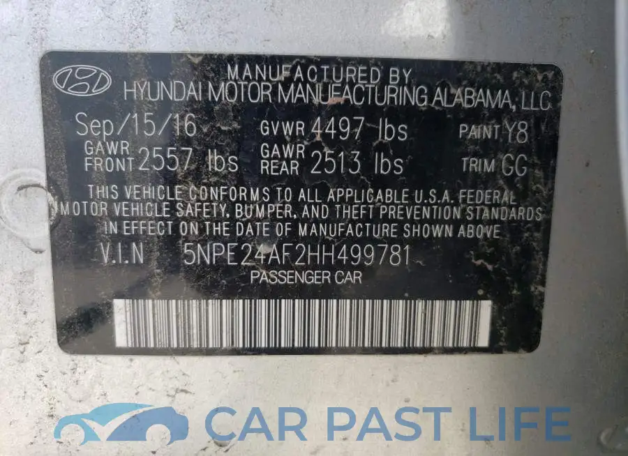 5NPE24AF2HH499781# 12