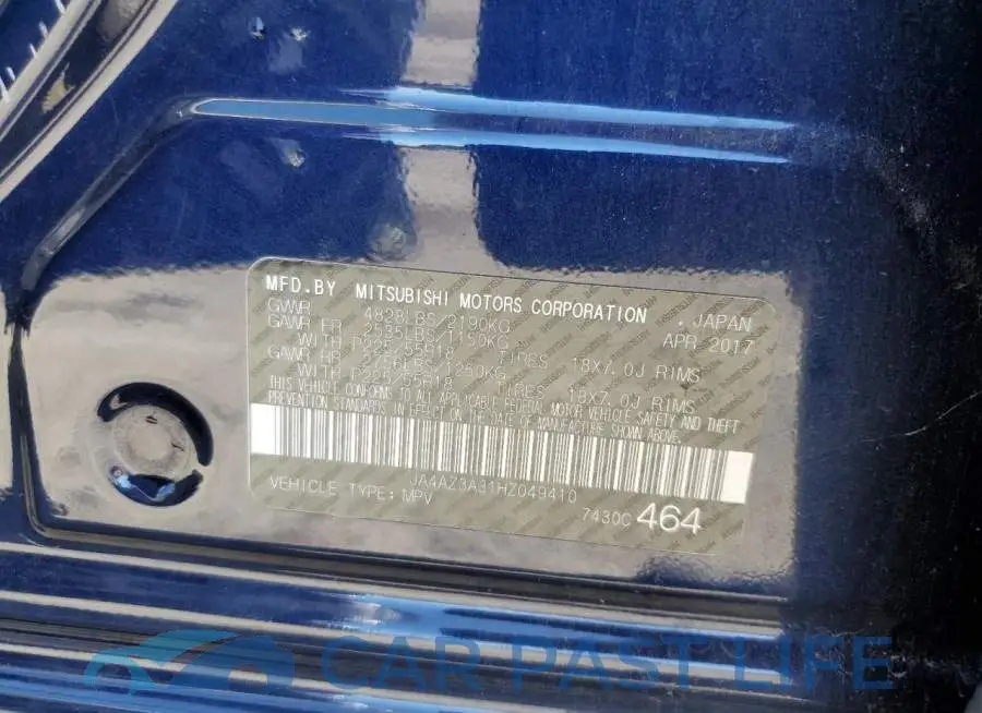 JA4AZ3A31HZ049410# 12