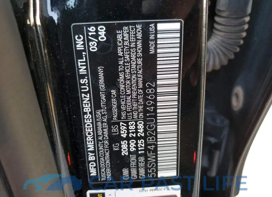 55SWF4JB2GU149682# 12