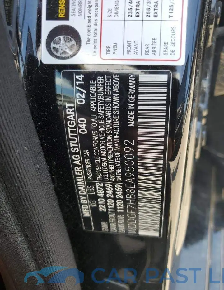 WDDGF7HB8EA950092# 13
