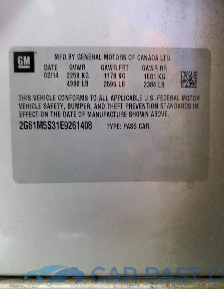 2G61M5S31E9261408# 12