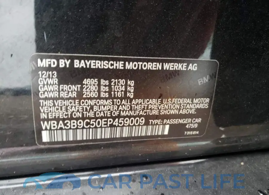 WBA3B9C50EP459009# 12