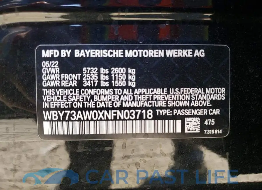 WBY73AW0XNFN03718# 12