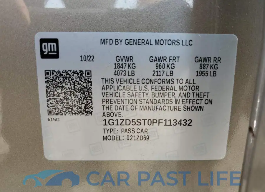 1G1ZD5ST0PF113432# 12