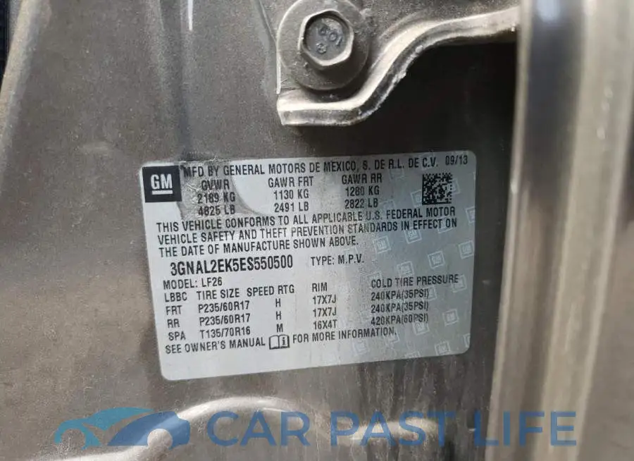 3GNAL2EK5ES550500# 13