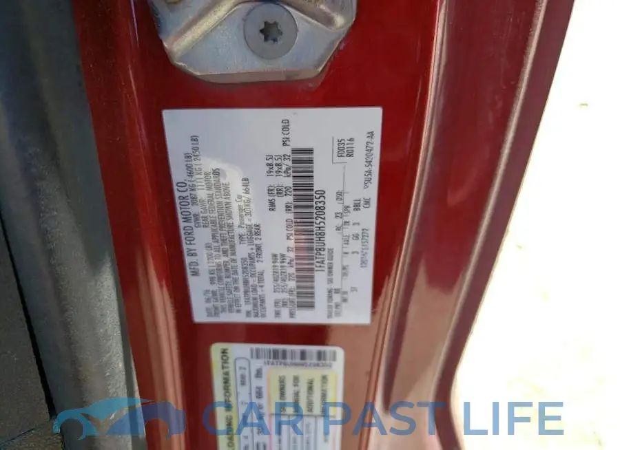1FATP8UH8H5208350# 12