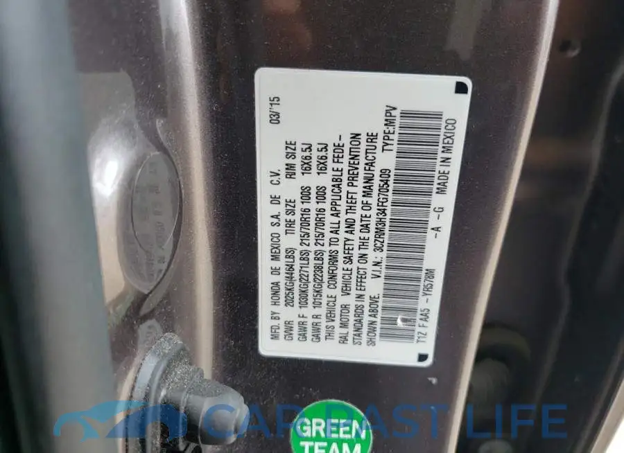 3CZRM3H34FG705409# 14