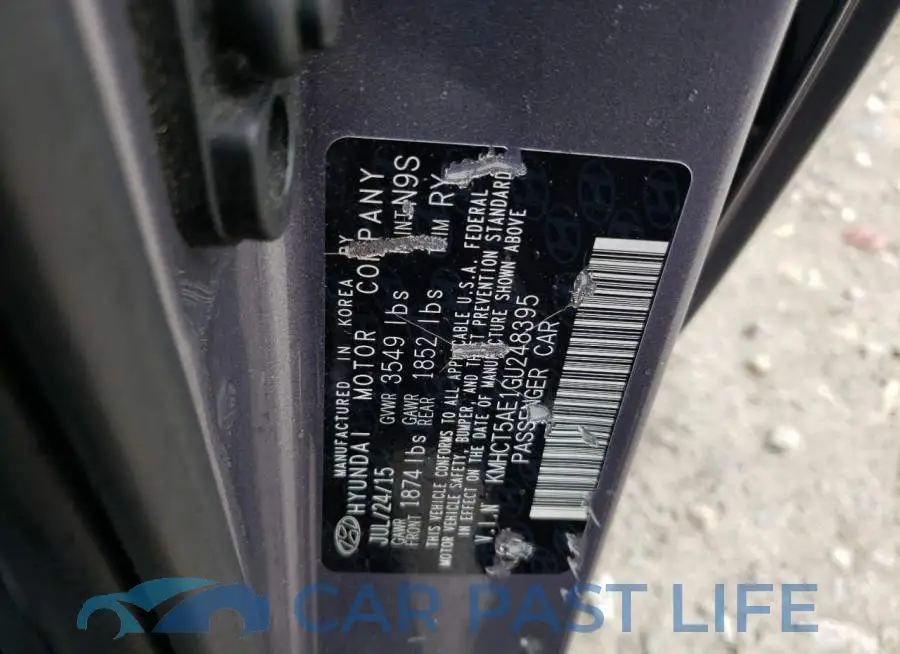 KMHCT5AE1GU248395# 12