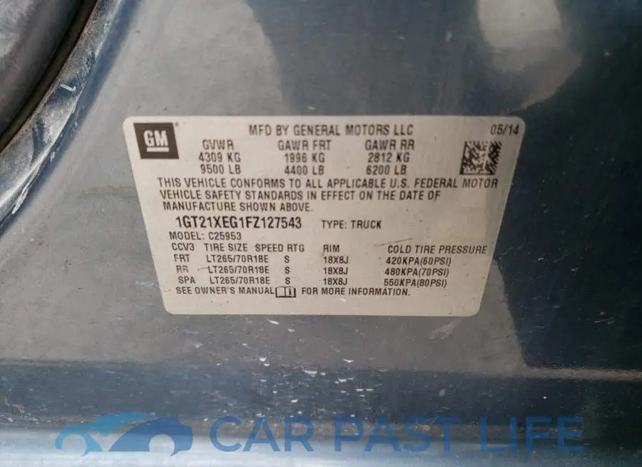 1GT21XEG1FZ127543# 13