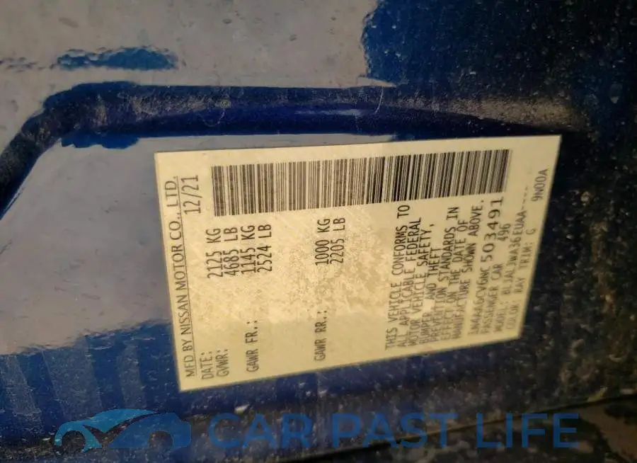 1N4AA6CV6NC503491# 12
