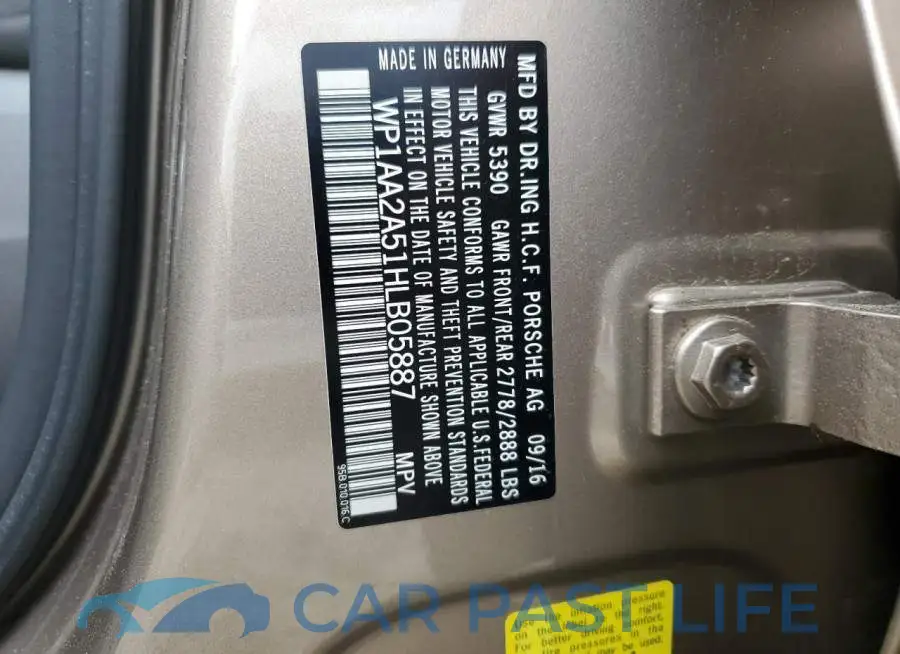WP1AA2A51HLB05887# 12