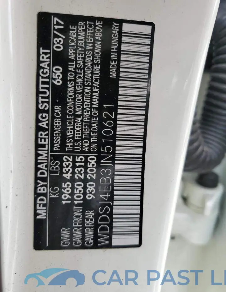 WDDSJ4EB3JN510621# 12