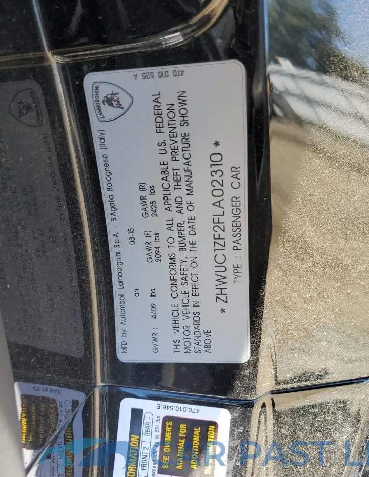 ZHWUC1ZF2FLA02310# 12