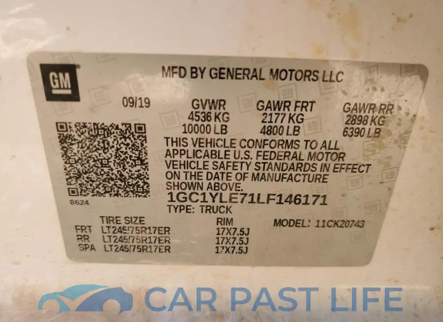 1GC1YLE71LF146171# 12