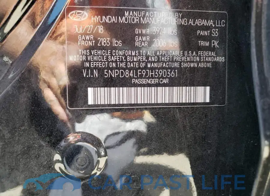 5NPD84LF9JH390361# 12