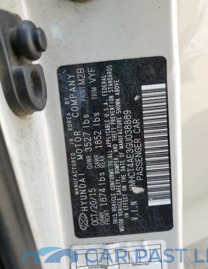 KMHCT4AE3GU038889# 13