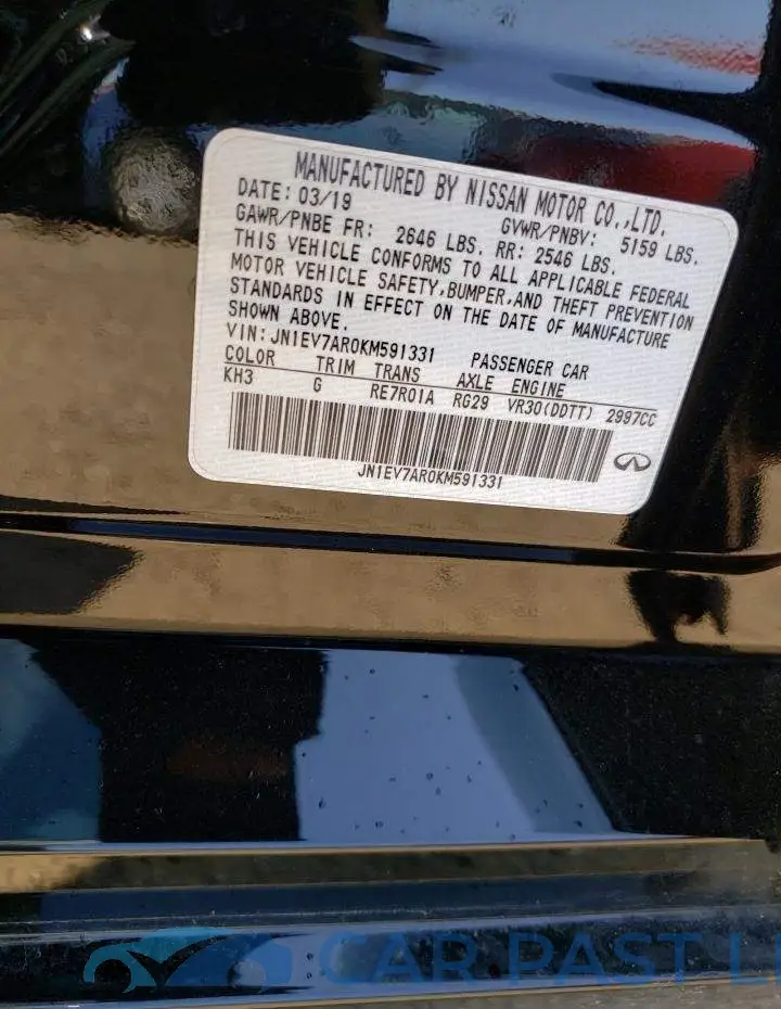 JN1EV7AR0KM591331# 12