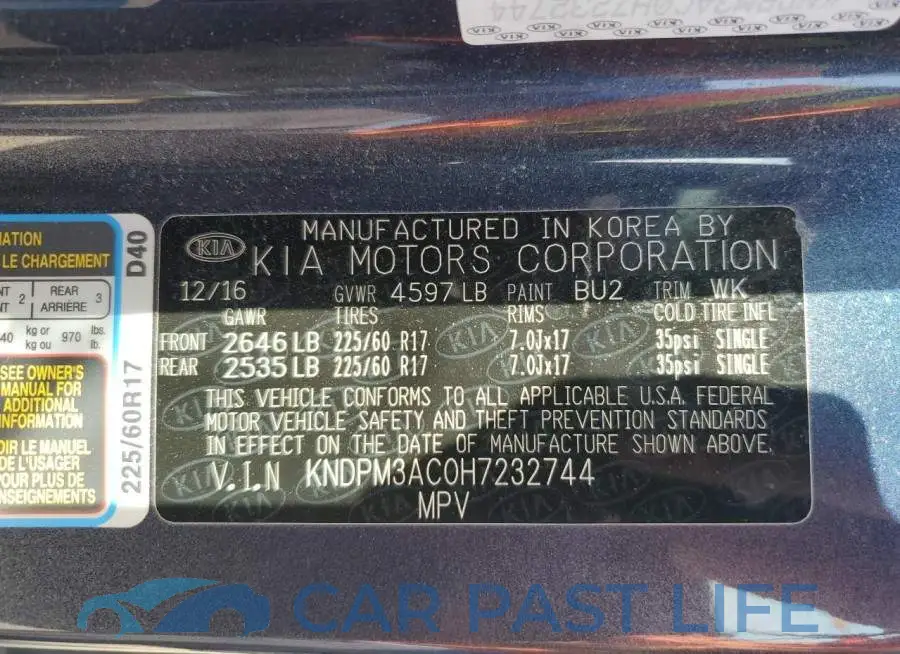 KNDPM3AC0H7232744# 13