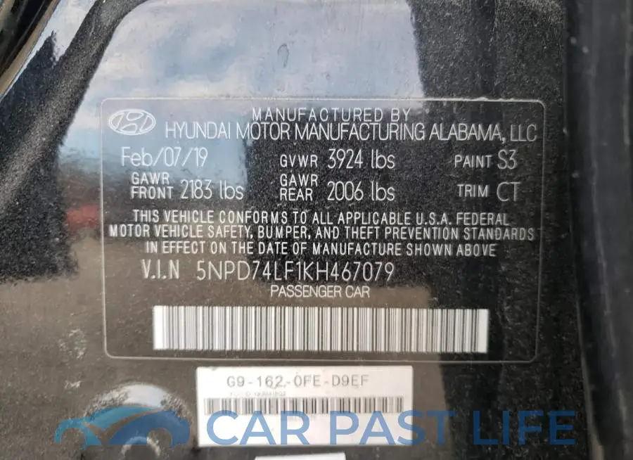 5NPD74LF1KH467079# 13