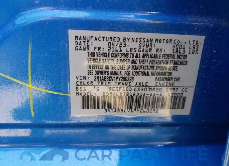 3N1AB8CV1PY260298# 12
