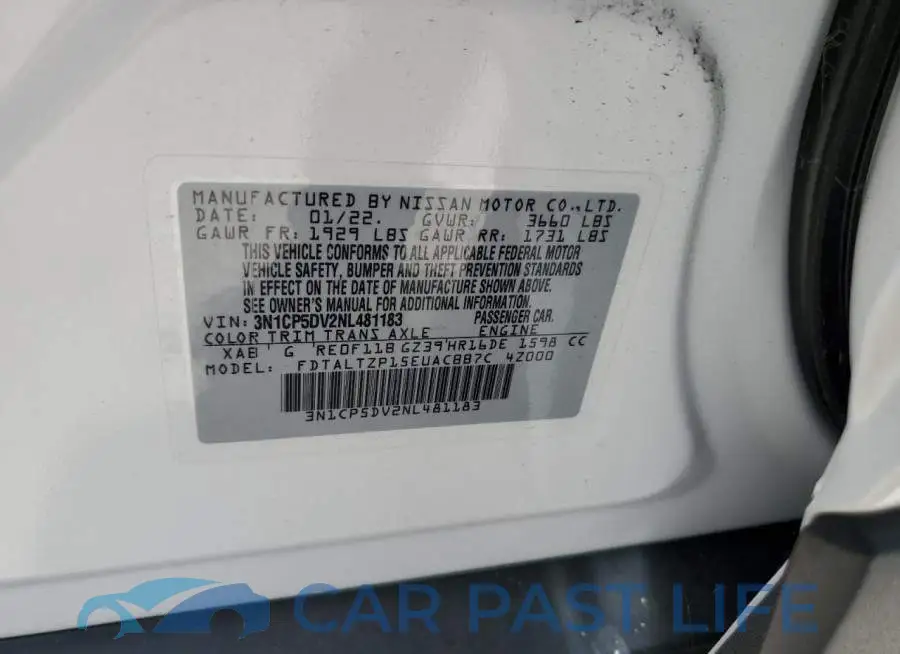 3N1CP5DV2NL481183# 14
