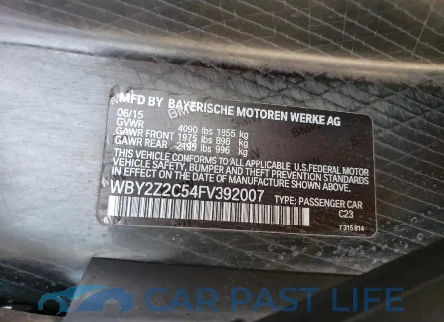WBY2Z2C54FV392007# 13