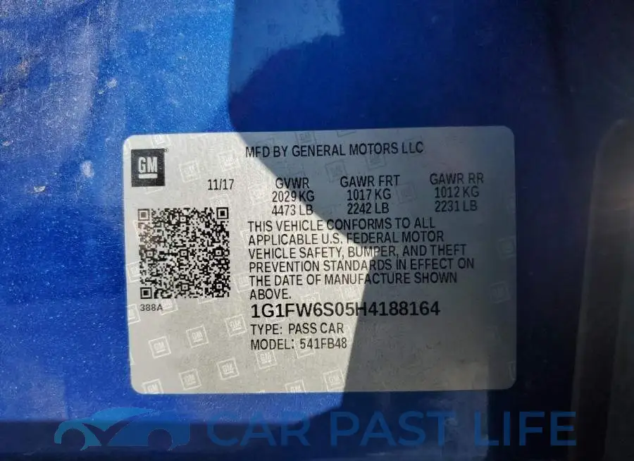 1G1FW6S05H4188164# 12
