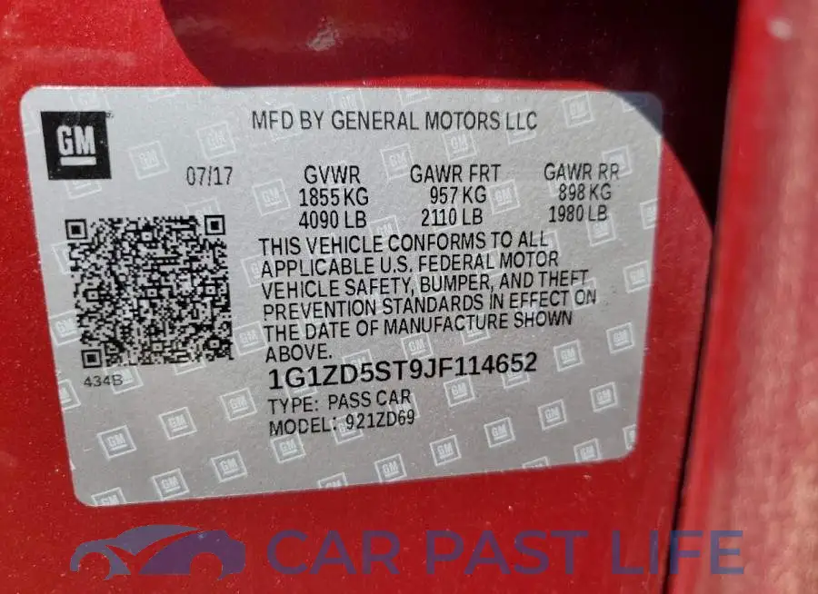 1G1ZD5ST9JF114652# 13