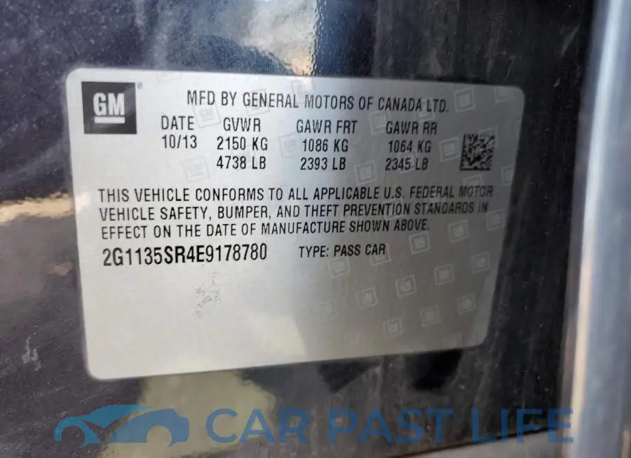 2G1135SR4E9178780# 12
