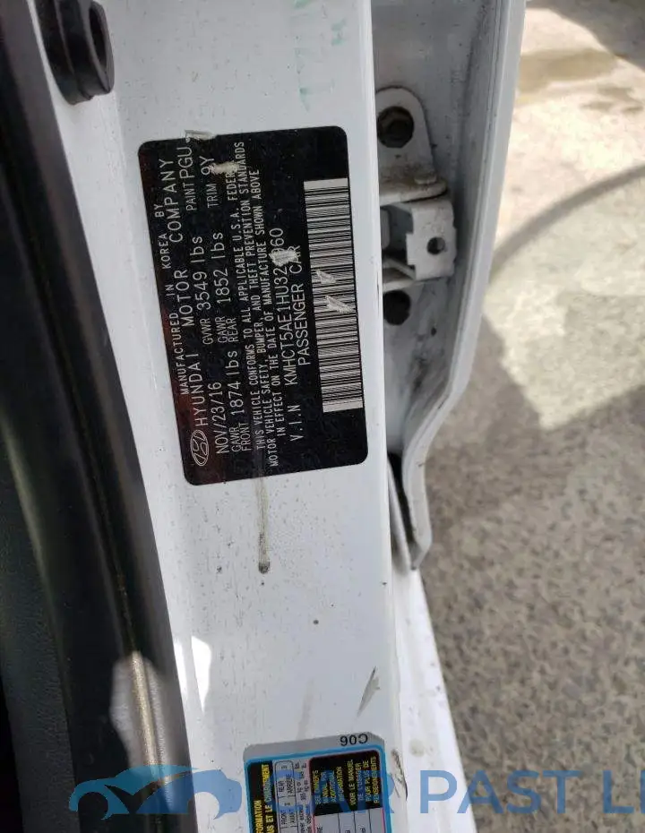 KMHCT5AE1HU324960# 12