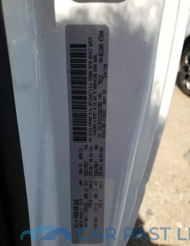 3C6JR7DG1KG601983# 12