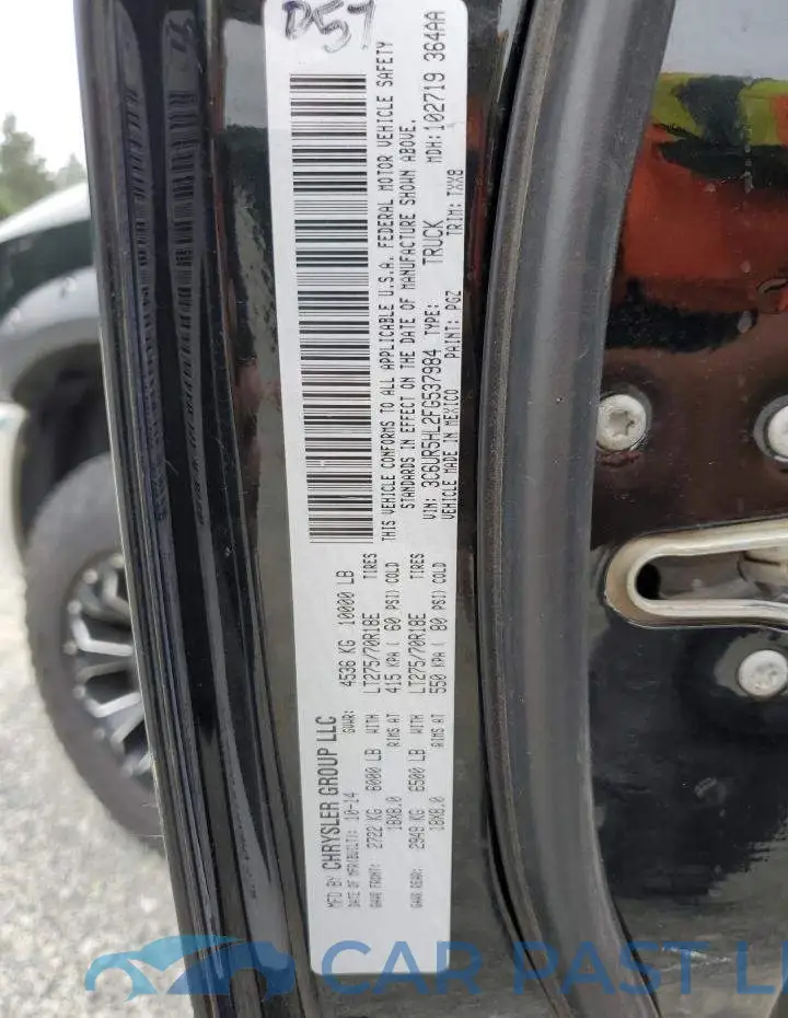 3C6UR5HL2FG537984# 12