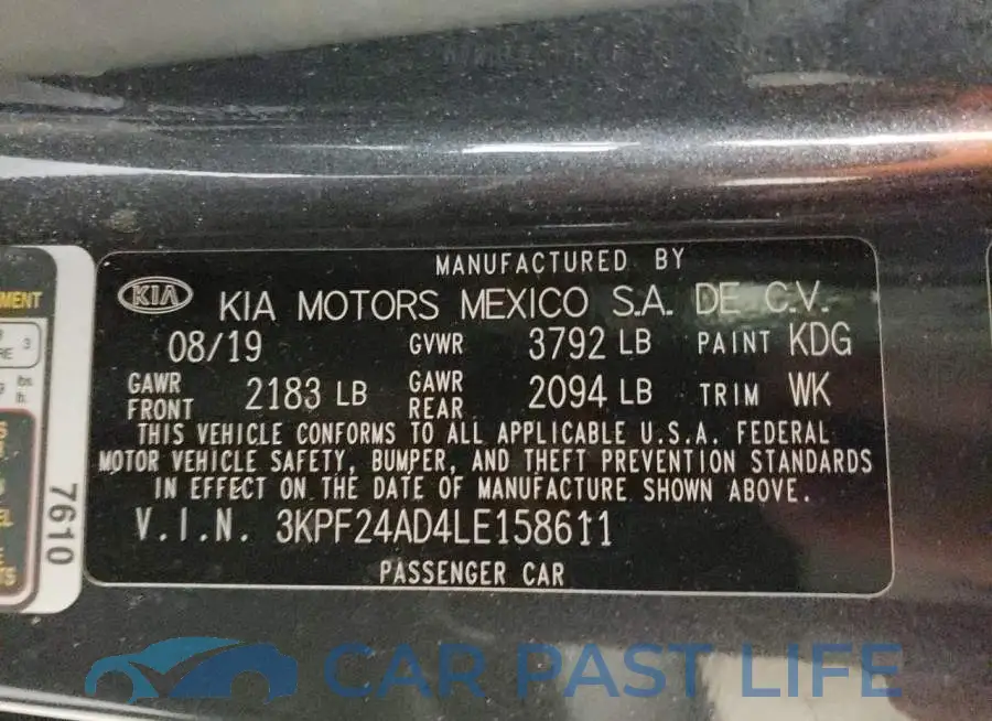 3KPF24AD4LE158611# 12