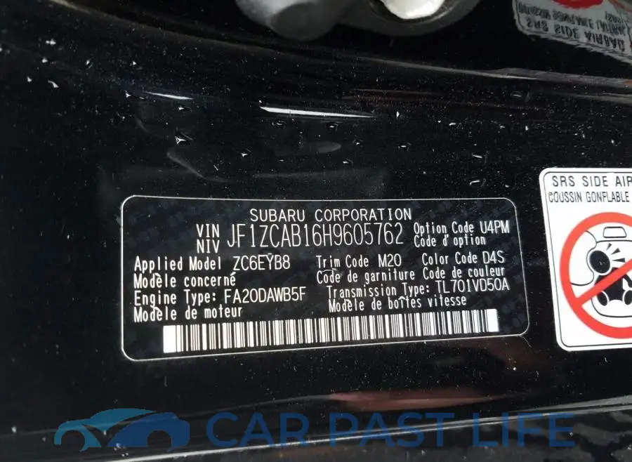 JF1ZCAB16H9605762# 10