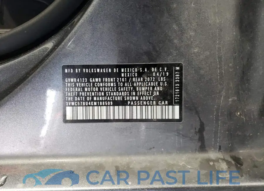 3VWC57BU4KM188509# 12
