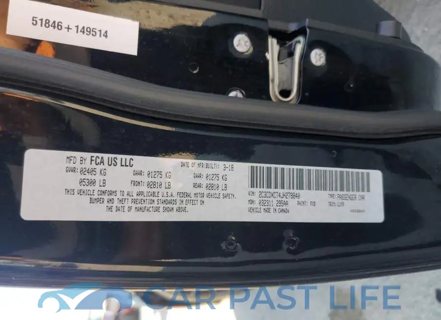 2C3CDXCT4JH278840# 12